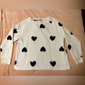 XL Loft heart, pullover, crewneck, super soft and fluffy